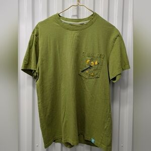 Free Planet Green Tee with Graphic Pocket
